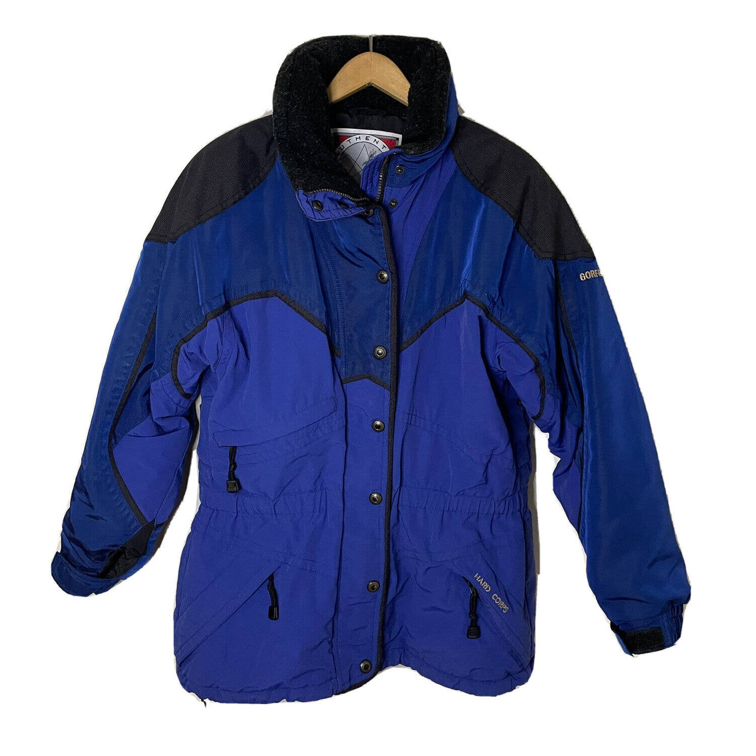 Vintage 90s Hard Corps Blue Ski Jacket Women’s Sz 12 Gore-Tex